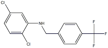 2,5-dichloro-N-{[4-(trifluoromethyl)phenyl]methyl}aniline Structure