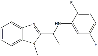  2,5-difluoro-N-[1-(1-methyl-1H-1,3-benzodiazol-2-yl)ethyl]aniline