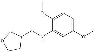 2,5-dimethoxy-N-(oxolan-3-ylmethyl)aniline 结构式