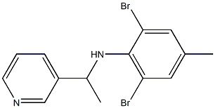2,6-dibromo-4-methyl-N-[1-(pyridin-3-yl)ethyl]aniline