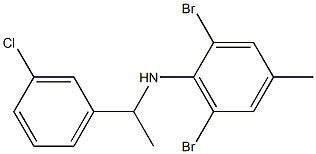 2,6-dibromo-N-[1-(3-chlorophenyl)ethyl]-4-methylaniline