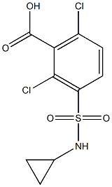 2,6-dichloro-3-(cyclopropylsulfamoyl)benzoic acid|