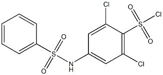 2,6-dichloro-4-[(phenylsulfonyl)amino]benzenesulfonyl chloride