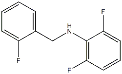2,6-difluoro-N-[(2-fluorophenyl)methyl]aniline,,结构式