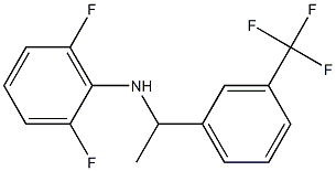 2,6-difluoro-N-{1-[3-(trifluoromethyl)phenyl]ethyl}aniline Structure