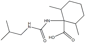 2,6-dimethyl-1-{[(2-methylpropyl)carbamoyl]amino}cyclohexane-1-carboxylic acid