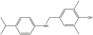 2,6-dimethyl-4-({[4-(propan-2-yl)phenyl]amino}methyl)phenol Structure