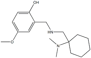 2-[({[1-(dimethylamino)cyclohexyl]methyl}amino)methyl]-4-methoxyphenol Structure