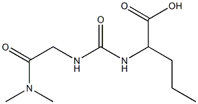 2-[({[2-(dimethylamino)-2-oxoethyl]amino}carbonyl)amino]pentanoic acid Structure