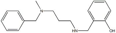 2-[({3-[benzyl(methyl)amino]propyl}amino)methyl]phenol,,结构式