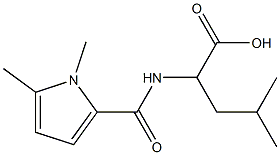 2-[(1,5-dimethyl-1H-pyrrol-2-yl)formamido]-4-methylpentanoic acid Structure