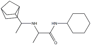 2-[(1-{bicyclo[2.2.1]heptan-2-yl}ethyl)amino]-N-cyclohexylpropanamide|