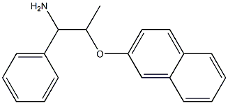 2-[(1-amino-1-phenylpropan-2-yl)oxy]naphthalene Struktur