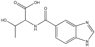 2-[(1H-benzimidazol-5-ylcarbonyl)amino]-3-hydroxybutanoic acid,,结构式