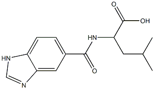 2-[(1H-benzimidazol-5-ylcarbonyl)amino]-4-methylpentanoic acid
