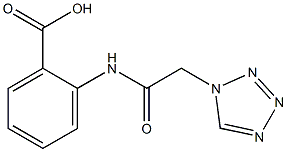 2-[(1H-tetrazol-1-ylacetyl)amino]benzoic acid Struktur