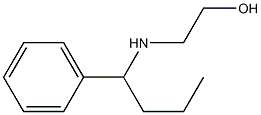 2-[(1-phenylbutyl)amino]ethan-1-ol,,结构式