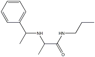 2-[(1-phenylethyl)amino]-N-propylpropanamide Struktur