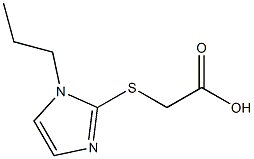 2-[(1-propyl-1H-imidazol-2-yl)sulfanyl]acetic acid 结构式