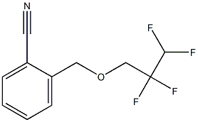 2-[(2,2,3,3-tetrafluoropropoxy)methyl]benzonitrile,,结构式