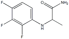 2-[(2,3,4-trifluorophenyl)amino]propanamide Struktur