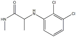 2-[(2,3-dichlorophenyl)amino]-N-methylpropanamide,,结构式