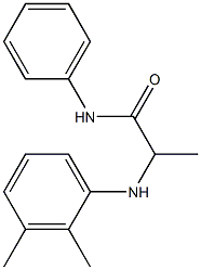 2-[(2,3-dimethylphenyl)amino]-N-phenylpropanamide 化学構造式