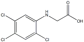 2-[(2,4,5-trichlorophenyl)amino]acetic acid 化学構造式