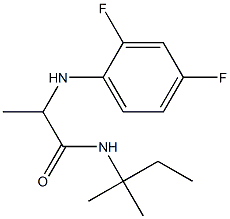 2-[(2,4-difluorophenyl)amino]-N-(2-methylbutan-2-yl)propanamide