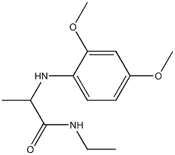 2-[(2,4-dimethoxyphenyl)amino]-N-ethylpropanamide,,结构式