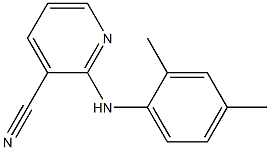 2-[(2,4-dimethylphenyl)amino]pyridine-3-carbonitrile 结构式