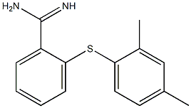 2-[(2,4-dimethylphenyl)sulfanyl]benzene-1-carboximidamide Struktur