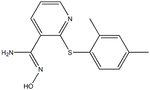 2-[(2,4-dimethylphenyl)sulfanyl]-N'-hydroxypyridine-3-carboximidamide