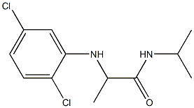 2-[(2,5-dichlorophenyl)amino]-N-(propan-2-yl)propanamide 化学構造式