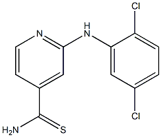 2-[(2,5-dichlorophenyl)amino]pyridine-4-carbothioamide Struktur