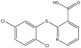 2-[(2,5-dichlorophenyl)sulfanyl]pyridine-3-carboxylic acid,,结构式