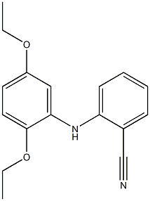2-[(2,5-diethoxyphenyl)amino]benzonitrile 化学構造式
