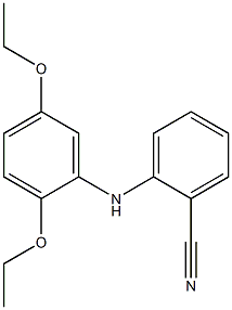 2-[(2,5-diethoxyphenyl)amino]benzonitrile Structure