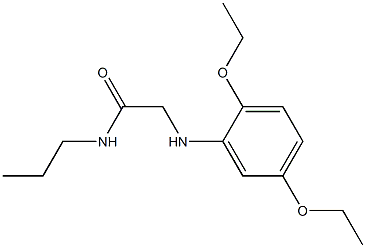 2-[(2,5-diethoxyphenyl)amino]-N-propylacetamide,,结构式