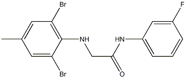 2-[(2,6-dibromo-4-methylphenyl)amino]-N-(3-fluorophenyl)acetamide