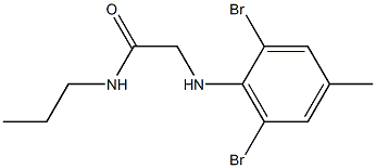 2-[(2,6-dibromo-4-methylphenyl)amino]-N-propylacetamide