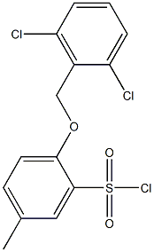 2-[(2,6-dichlorophenyl)methoxy]-5-methylbenzene-1-sulfonyl chloride 化学構造式