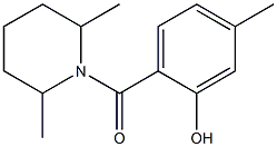 2-[(2,6-dimethylpiperidin-1-yl)carbonyl]-5-methylphenol