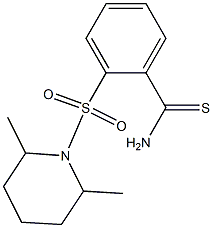 2-[(2,6-dimethylpiperidine-1-)sulfonyl]benzene-1-carbothioamide|