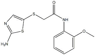 2-[(2-amino-1,3-thiazol-5-yl)thio]-N-(2-methoxyphenyl)acetamide Structure