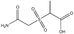 2-[(2-amino-2-oxoethyl)sulfonyl]propanoic acid Structure