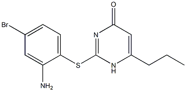 2-[(2-amino-4-bromophenyl)sulfanyl]-6-propyl-1,4-dihydropyrimidin-4-one