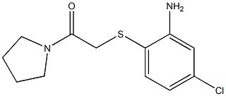 2-[(2-amino-4-chlorophenyl)sulfanyl]-1-(pyrrolidin-1-yl)ethan-1-one Structure