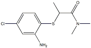 2-[(2-amino-4-chlorophenyl)sulfanyl]-N,N-dimethylpropanamide|