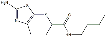 2-[(2-amino-4-methyl-1,3-thiazol-5-yl)sulfanyl]-N-butylpropanamide